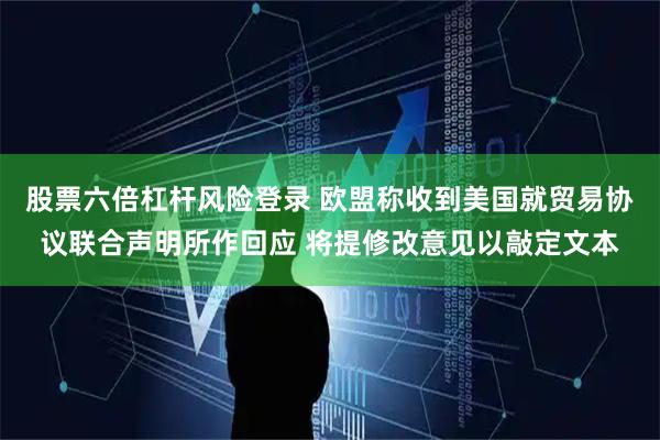 股票六倍杠杆风险登录 欧盟称收到美国就贸易协议联合声明所作回应 将提修改意见以敲定文本